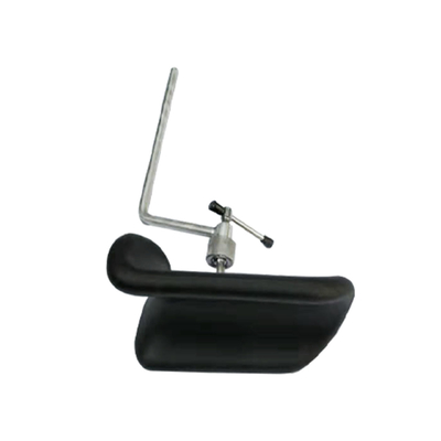 Hitam PU Logam Stainless Steel Pemegang Kaki Obstetrik Untuk Tempat Tidur Rumah Sakit
