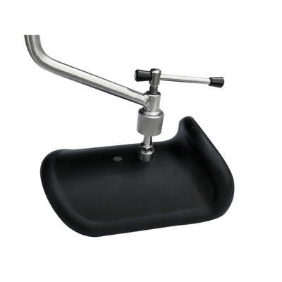 Hitam PU Logam Stainless Steel Pemegang Kaki Obstetrik Untuk Tempat Tidur Rumah Sakit