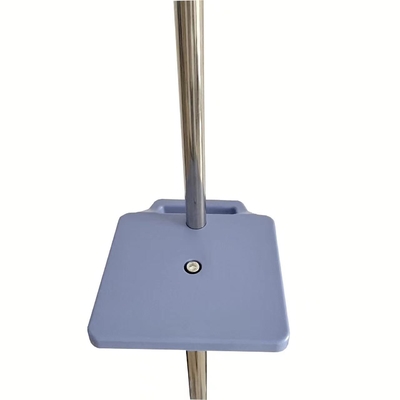 Dudukan infus ponsel biru stainless steel dengan roda yang dapat dilepas