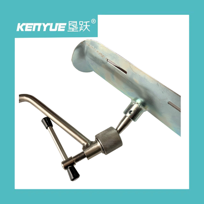 Silver White Iron Leg Rest Bahan Logam Medis Untuk Tempat Tidur Rumah Sakit
