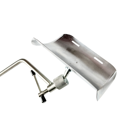 Silver White Iron Leg Rest Bahan Logam Medis Untuk Tempat Tidur Rumah Sakit