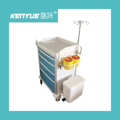 Perabotan medis ABS plastik ambulans ambulans rumah sakit biru