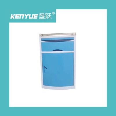 Bahan ABS khusus rumah sakit kabinet samping tempat tidur biru Kabinet samping tempat tidur bangsal