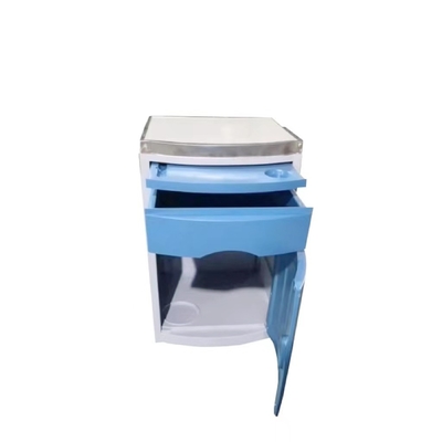 Bahan ABS khusus rumah sakit kabinet samping tempat tidur biru Kabinet samping tempat tidur bangsal