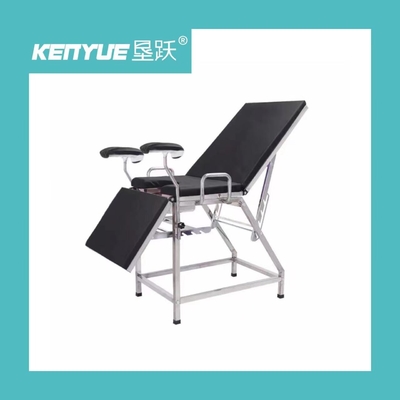 Tempat Tidur Rumah Sakit Stainless Steel 304 Tempat Tidur Pemeriksaan Ginekologi Sederhana