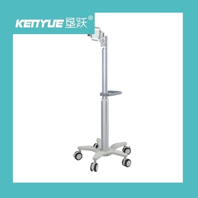 ABS Engineering Plastic Aluminium Alloy Column Hospital Stand Monitor Trolley