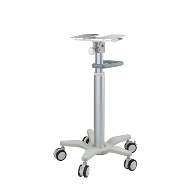 ABS Engineering Plastic Aluminium Alloy Column Hospital Stand Monitor Trolley