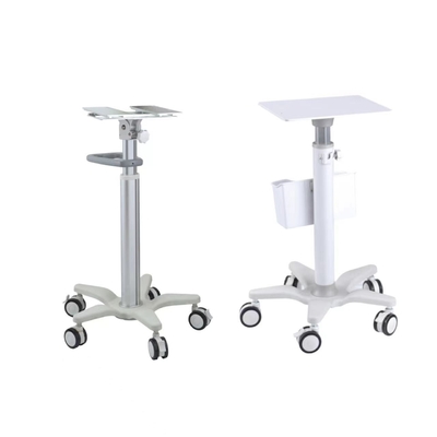 ABS Engineering Plastic Aluminium Alloy Column Hospital Stand Monitor Trolley