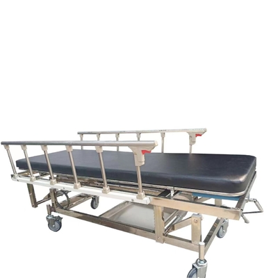 Tandu Ambulans Darurat Stainless Steel Manual Adjustable Tinggi