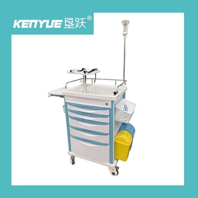 Fungsi Infus Laci Bingkai Aluminium Perawat ABS 960mm Keranjang Medis Darurat