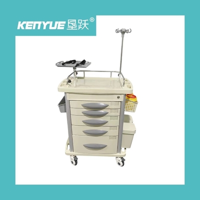 Fungsi Infus Laci Bingkai Aluminium Perawat ABS 960mm Keranjang Medis Darurat