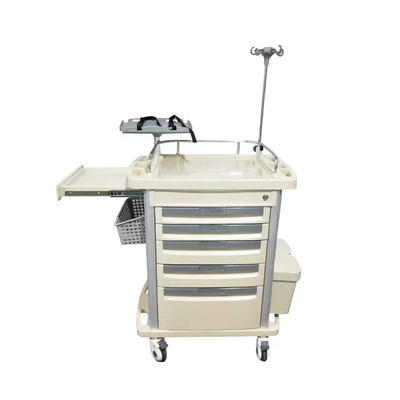 Fungsi Infus Laci Bingkai Aluminium Perawat ABS 960mm Keranjang Medis Darurat