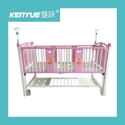 Tempat Tidur Bayi Rumah Sakit Dua Warna Merah Muda Dan Biru Untuk Medis Anak