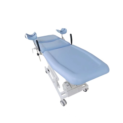 Bule Color Electric 3 Fcuntion Delivery Bed 90cm Meja Ginekologi Multifungsi Logam