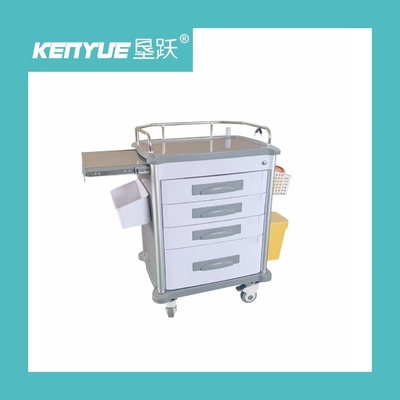 ABS Material Instrumen Medis Trolley Rumah Sakit Kendaraan Pengiriman Obat Khusus