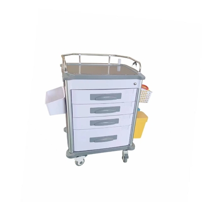ABS Material Instrumen Medis Trolley Rumah Sakit Kendaraan Pengiriman Obat Khusus