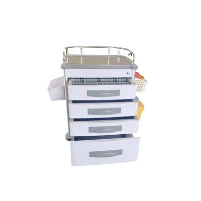 ABS Material Instrumen Medis Trolley Rumah Sakit Kendaraan Pengiriman Obat Khusus