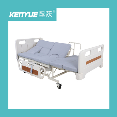 Putih Adjustable Listrik Multifunctional Perawat Tempat Tidur Untuk Rumah Sakit 2090 * 1020mm