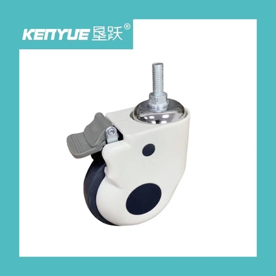 5 inci Universal Wheel Dengan Rem Putih Spesial Medical Caster Rumah Sakit Penggunaan