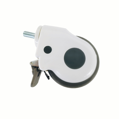 5 inci Universal Wheel Dengan Rem Putih Spesial Medical Caster Rumah Sakit Penggunaan