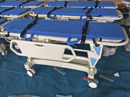 Manual Transportasi Darurat Stretcher Trolley Rumah Sakit Transfer Pasien Central Brake