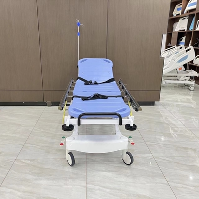 Baja tahan karat pompa hidrolik trolley stretcher untuk pasien perabotan rumah sakit