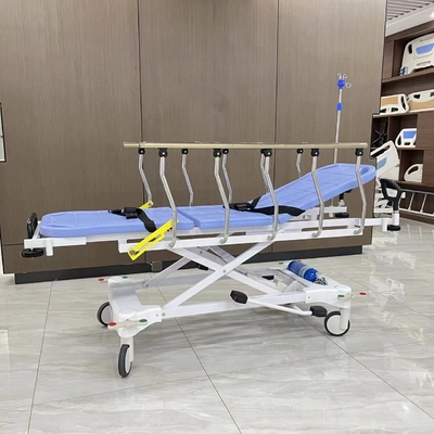 Baja tahan karat pompa hidrolik trolley stretcher untuk pasien perabotan rumah sakit