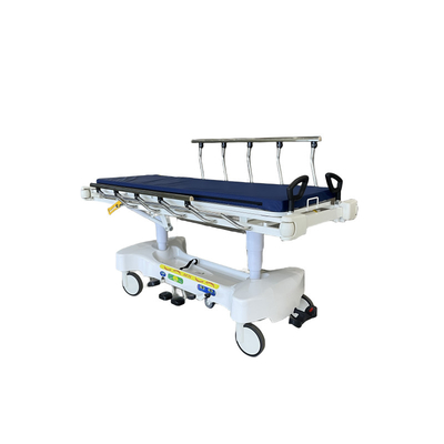 Ketinggian disesuaikan Stretcher darurat hidrolik 2 Lapisan Rumah Sakit Trolley Pengangkutan Pasien