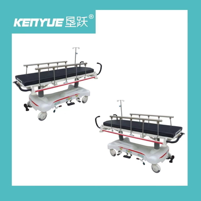 Ambulans medis darurat Stretcher Trolley Baja tahan karat Tinggi yang disesuaikan