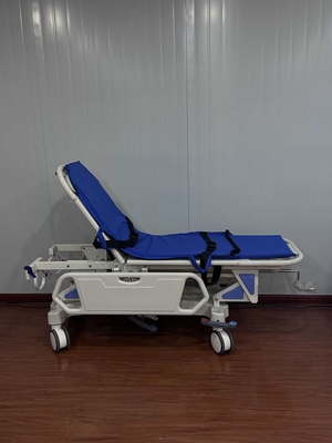 Aluminium paduan pasien Transfer Stretcher Trolley 1930*640*530 Gerakan mobil terbuat dari baja