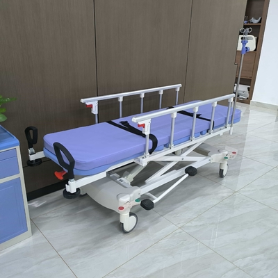 Hospital Equipment Medical Patient Trolley pengaman lipat Pengiriman kursi roda b