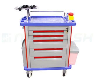 ABS Dan Stainless Steel Peralatan Rumah Sakit Ponsel Keperawatan Pasien Medical Cart Medical Trolley Cart Darurat