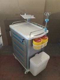 Keranjang Trolley Medis Stainless Steel, Pengiriman Trolley Obat Darurat Rumah Sakit Icu