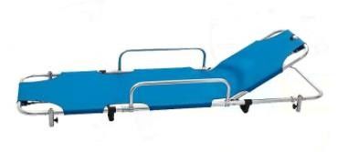 Lipat Aluminium Alloy Emergency Tandu Trolley / Ambulance Emergency Bed