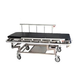Ambulans medis darurat Stretcher Trolley Baja tahan karat Tinggi yang disesuaikan