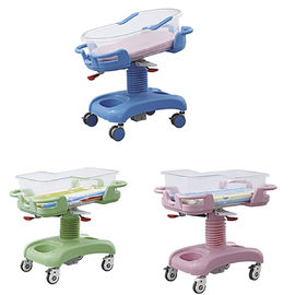 Medical Deluxe Adjustable Pengemudi Boks Tempat Tidur Bayi Anak Dengan Roda Dalam Warna Merah Muda