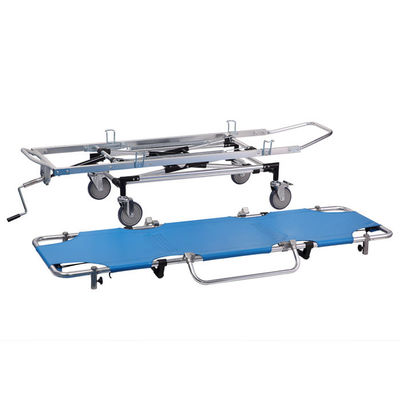 Bahan Aluminium Alloy Tandu Darurat Troli Warna Biru