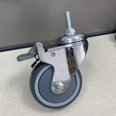 PU Bisu Medis Medium Duty 4 Inch Locking Couch Kastor Roda Rumah Sakit