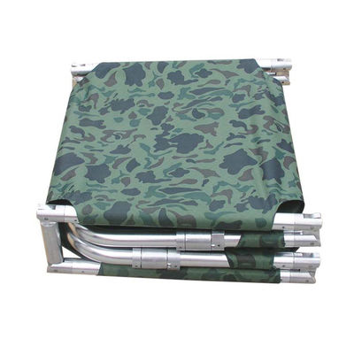 Aluminium Alloy 160Kgs Armygreen Rescue Folding Stretcher Dengan Kastor