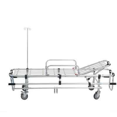 Ambulans 194cm 160Kg Troli Pengangkut Pasien Dengan Tiang IV