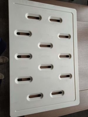 Ketebalan 35mm Empat Bagian Aksesoris Tempat Tidur Medis Lampiran Tempat Tidur Rumah Sakit Biru