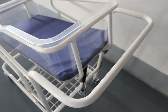 Mobile Adjustable Angle Transparent Baby Basin Rumah Sakit Tempat Tidur Bayi