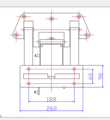 Aksesoris Tempat Tidur Rumah Sakit Full Aluminium Alloy Bracket Untuk Rel Samping