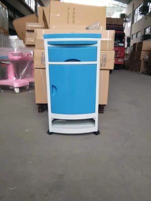 Kamar Bangsal Rumah Sakit Bahan ABS Kabinet Samping Tempat Tidur Dengan Bule Kaki