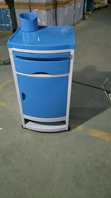 Kamar Bangsal Rumah Sakit Bahan ABS Kabinet Samping Tempat Tidur Dengan Bule Kaki