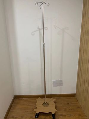 Aluminium Movable Standing IV Infusion Stand IV Pole Kamar Tidur Pasien