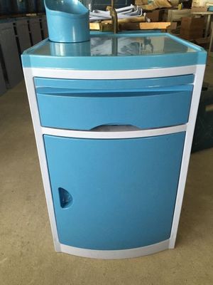 Perabotan Medis 50X50X80Cm Rumah Sakit Kabinet Samping Tempat Tidur ABS Dengan Laci