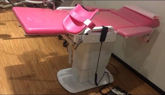 Meja Pemeriksaan Gynaec Listrik Rumah Sakit Pink Meja Obstetri Tempat Tidur Pengiriman Dengan Lampu