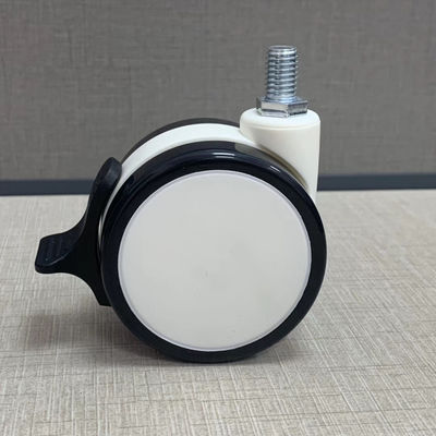 3/4/5 Inch TPR Plastik Roda Bisu Kastor Rumah Sakit Kembar Kastor Medis