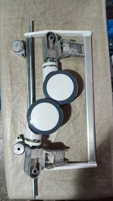 Sistem Rem Tengah Kastor Kelas Medis Paduan Aluminium 6 Inch